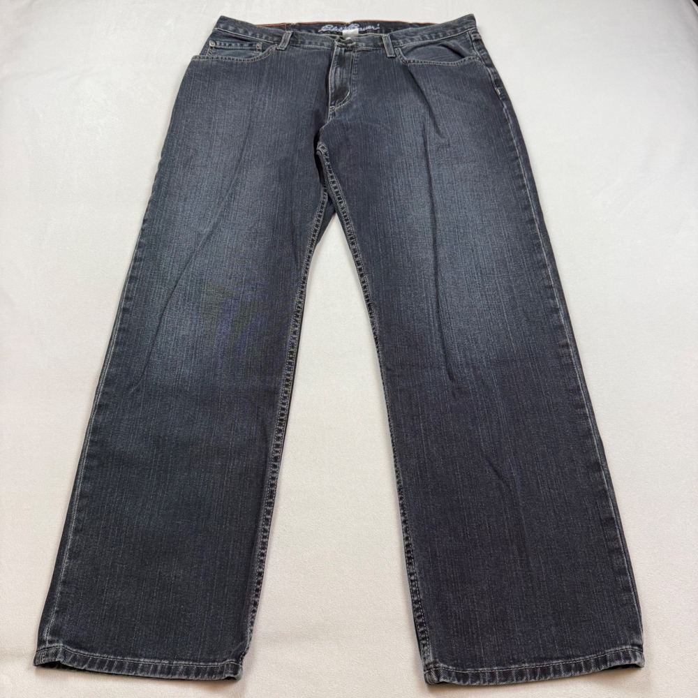 Eddie Bauer Relaxed Fit Dark Wash Jeans Mens 36x32 EB3084502-R-DNE+RC